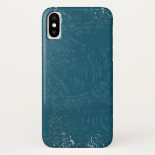 Schitterend blauw Keltisch design iPhone X Hoesje