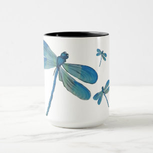 Schitterend blauw schilderend mok