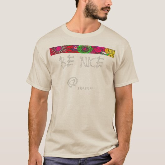 Schitterend bloemetjesontwerp t-shirt (Voorkant)