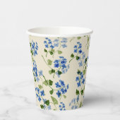 Schitterend bloemloos patroon papieren bekers (Links)