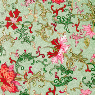 Schitterend bloempatroon bedrukt door kussen