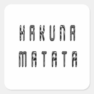 Schitterend design voor Zebra Print Pattern Vierkante Sticker