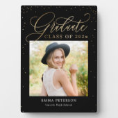 Schitterend EDITABLE Afstuderen Plaque Fotoplaat (voorkant)