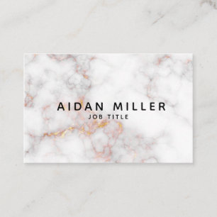 Schitterend elegant visitekaartje met gouden marme