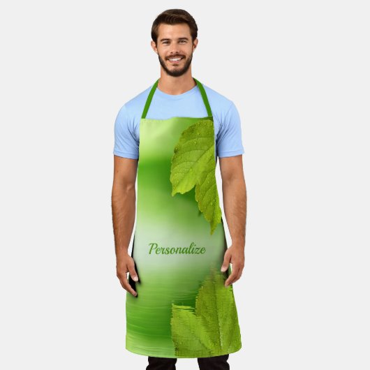 Schitterend en elegant groen laat landschap schort (Gedragen)