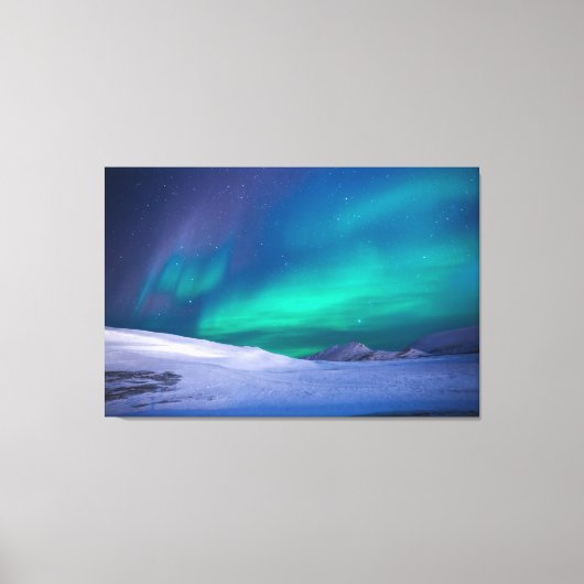 Schitterend gebied van Aurora Borealis Canvas Afdruk (Voorkant)