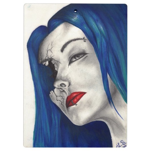 Schitterend gebroken Fantasy Origineel Kunstklembo Klembord (Achterkant)