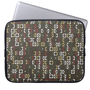 Schitterend geometrisch patroonontwerp abstract, k laptop sleeve