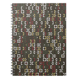 Schitterend geometrisch patroonontwerp abstract, k notitieboek