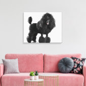 Schitterend, getrimd, zwart, compleet poebellichaa canvas afdruk (Insitu (Woonkamer))