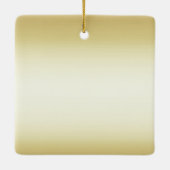 Schitterend glanzend goud dubbelzijdig keramisch ornament (Achterkant)
