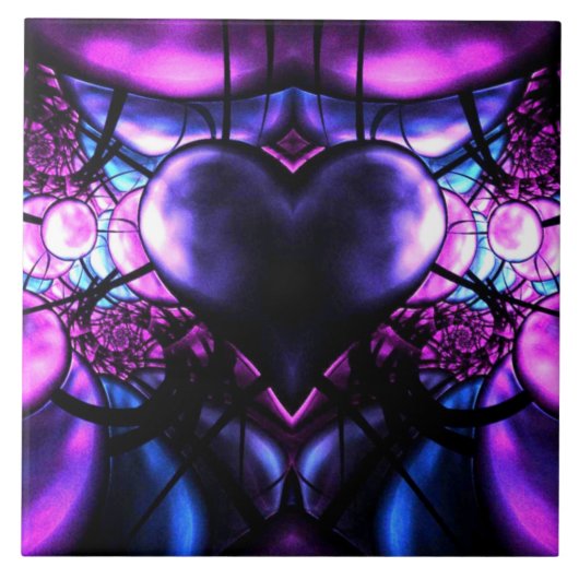 Schitterend hart van Scorpio Tegeltje (Voorkant)