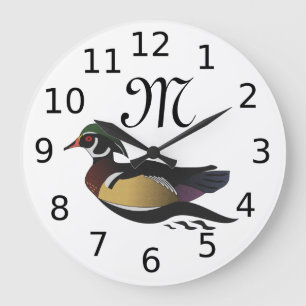 Schitterend houtsnipsel grote klok