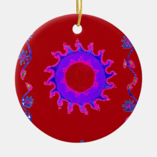 Schitterend India Motif Mendi Art Design Ornament (Voorkant)