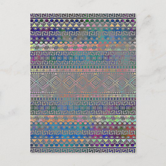 Schitterend, koel en kleurrijk Aztec geometrisch p Briefkaart (Voorkant)