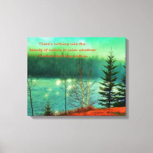 Schitterend landschap canvas afdruk (Voorkant)