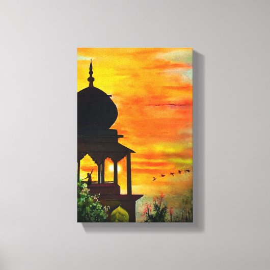 Schitterend landschap canvas afdruk (Voorkant)