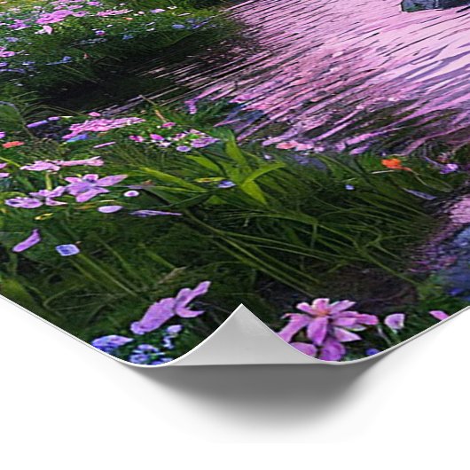 Schitterend landschap poster (Hoek)