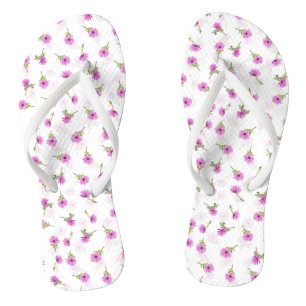 Schitterend lavender Paars Daisy Flower-ontwerp Teenslippers