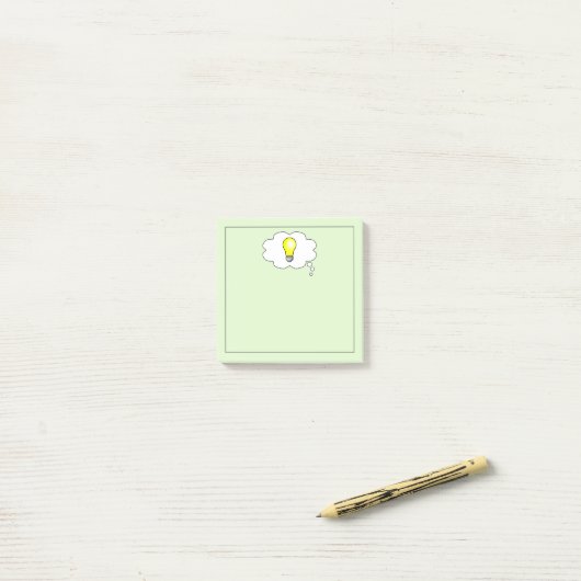 Schitterend licht ideaal vierkant post-it® notes (Op bureau)