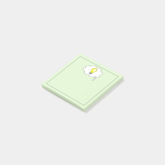 Schitterend licht ideaal vierkant post-it® notes (Schuin)