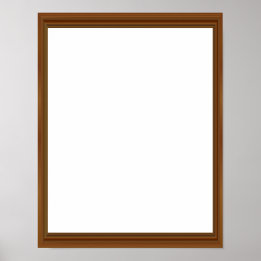 Schitterend Lijst van hout - opvallend ongelooflij Poster