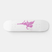 Schitterend meisje-fee-silhouet skateboard (Horizontaal)