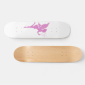 Schitterend meisje-fee-silhouet skateboard (Horizontaal)