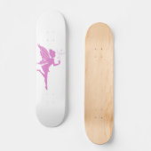 Schitterend meisje-fee-silhouet skateboard (Voorkant)