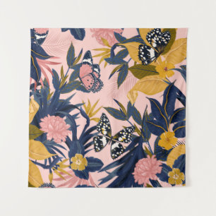 Schitterend naadloos artistiek zoet tropisch patro wandkleed