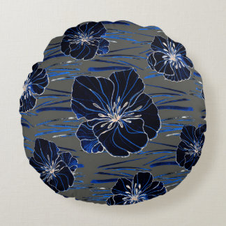 Schitterend naadloos patroon met waterverf vormgev rond kussen