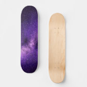 Schitterend Paars ruimtesatbord Skateboard (Voorkant)