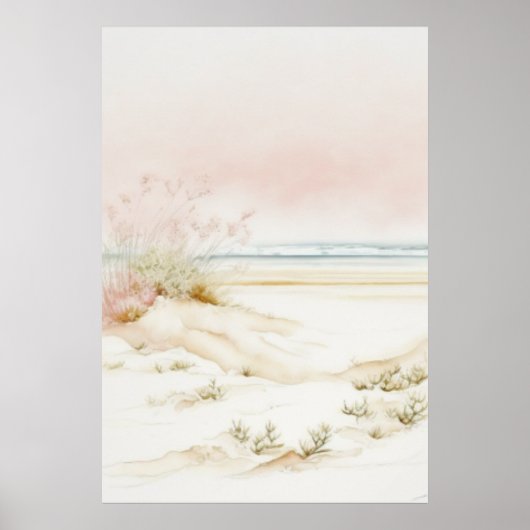 Schitterend pastellandschap poster (Voorkant)