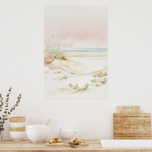 Schitterend pastellandschap poster