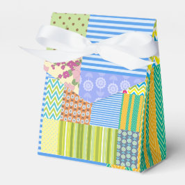 Schitterend patchontwerp bedankdoosjes