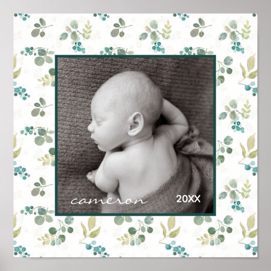 Schitterend patroon blokkeren poster (Voorkant)