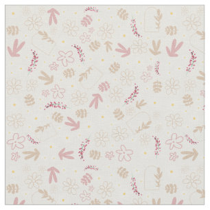 Schitterend patroon florale pastel schattig modern stof
