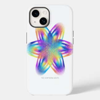 Schitterend patroon van titaankleuren - iPhone 14 hoesje