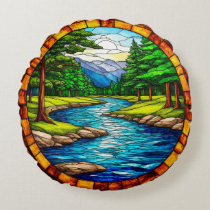 Schitterend rivier- en boslandschap rond kussen