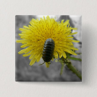 Schitterend: Rolie Polie Flower Vierkante Button 5,1 Cm