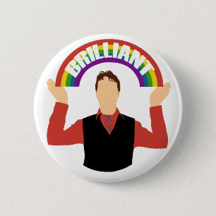 Schitterend! Ronde Button 5,7 Cm