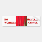 Schitterend rood design bumpersticker (Voorkant)