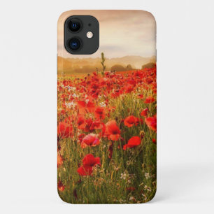 Schitterend rood papaver hoesje