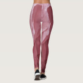 Schitterend roos met roze kleur en regendruppels leggings (Achterkant)