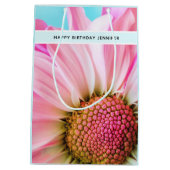 Schitterend roze ventiel Sluit Foto middelgrote Gi Medium Cadeauzakje (Achterkant)