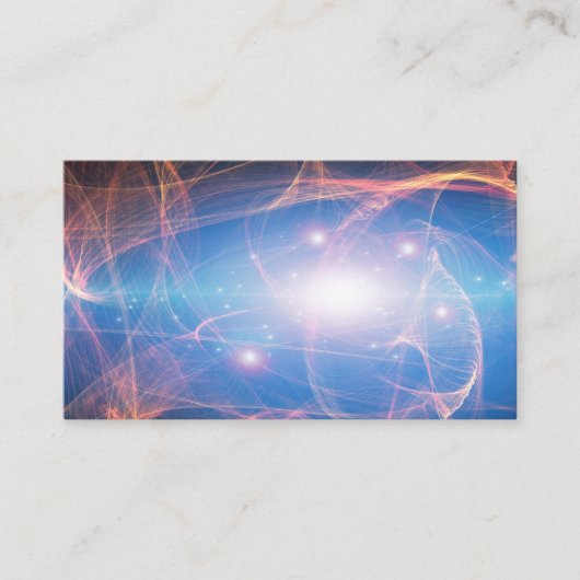 Schitterend stromend licht Abstract Visitekaartje (Voorkant)