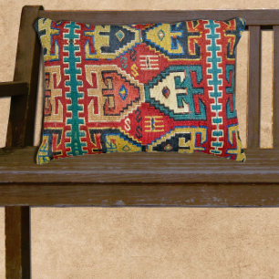 Schitterend tribaal Antiek Kilim-tapijt Accent Kussen