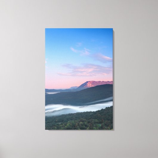Schitterend uitzicht op Nanos van Šilentabor Canvas Afdruk (Voorkant)