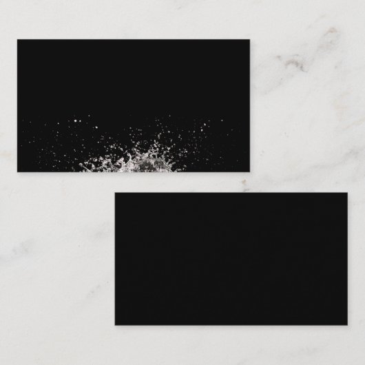 Schitterend visitekaartje van waterspatten (Voorkant / Achterkant)