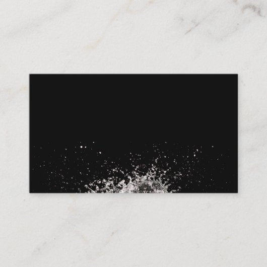 Schitterend visitekaartje van waterspatten (Voorkant)